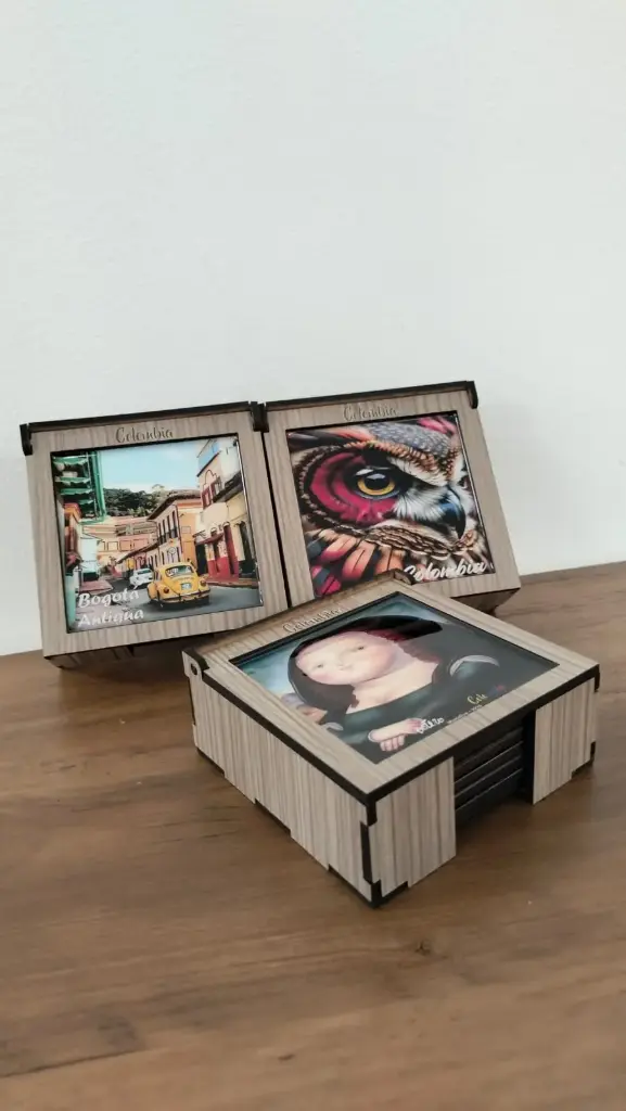 Set x 4 Portavasos Resinado