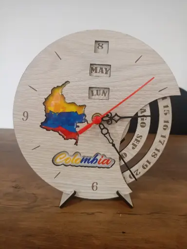 Reloj Calendario Infinito -  Grabado Láser